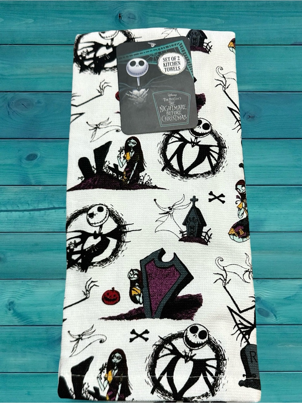 Disney The Nightmare Before Christmas Kitchen Towel set Jack & Sally